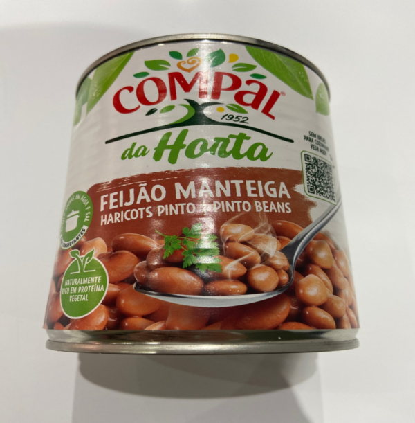 Feijão Manteiga Cozido / Cooked Pinto Beans COMPAL 468g